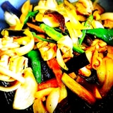 ʚ♡ɞ彩り野菜と鶏肉の焼肉タレ炒めʚ♡ɞ